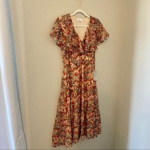 NWT Nordstrom NSR Floral Midi Dress